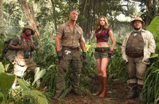 jumanji bem vindo a selva jack black kevin hart karen gillan dwayne johnson the rock